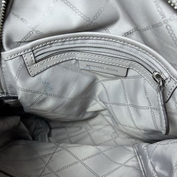 Michael Michael Kors V2818 Womens Grey Leather Rhea Zip Small Backpack main image 12